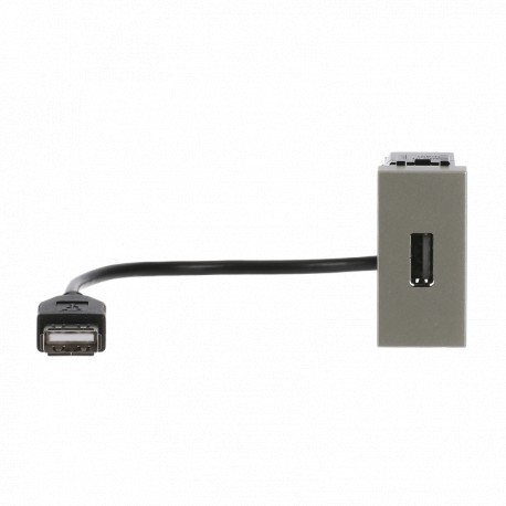 Niessen 2CLA215591N1901 Toma USB hembra-hembra con latiguillo CV